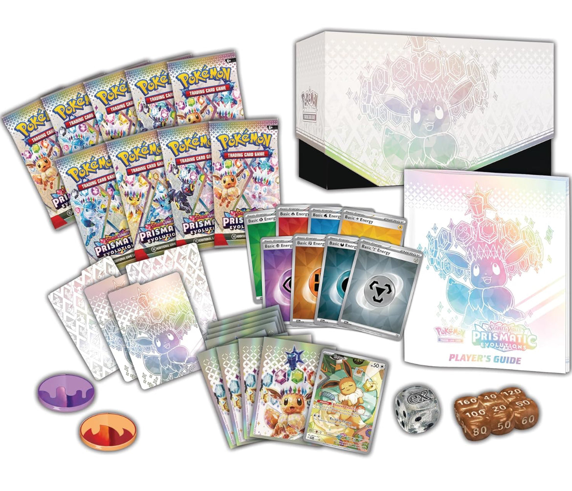 صندوق المدرب النخبوي Prismatic Evolution (ETB) - لعبة تداول بوكيمون: Scarlet & Violet