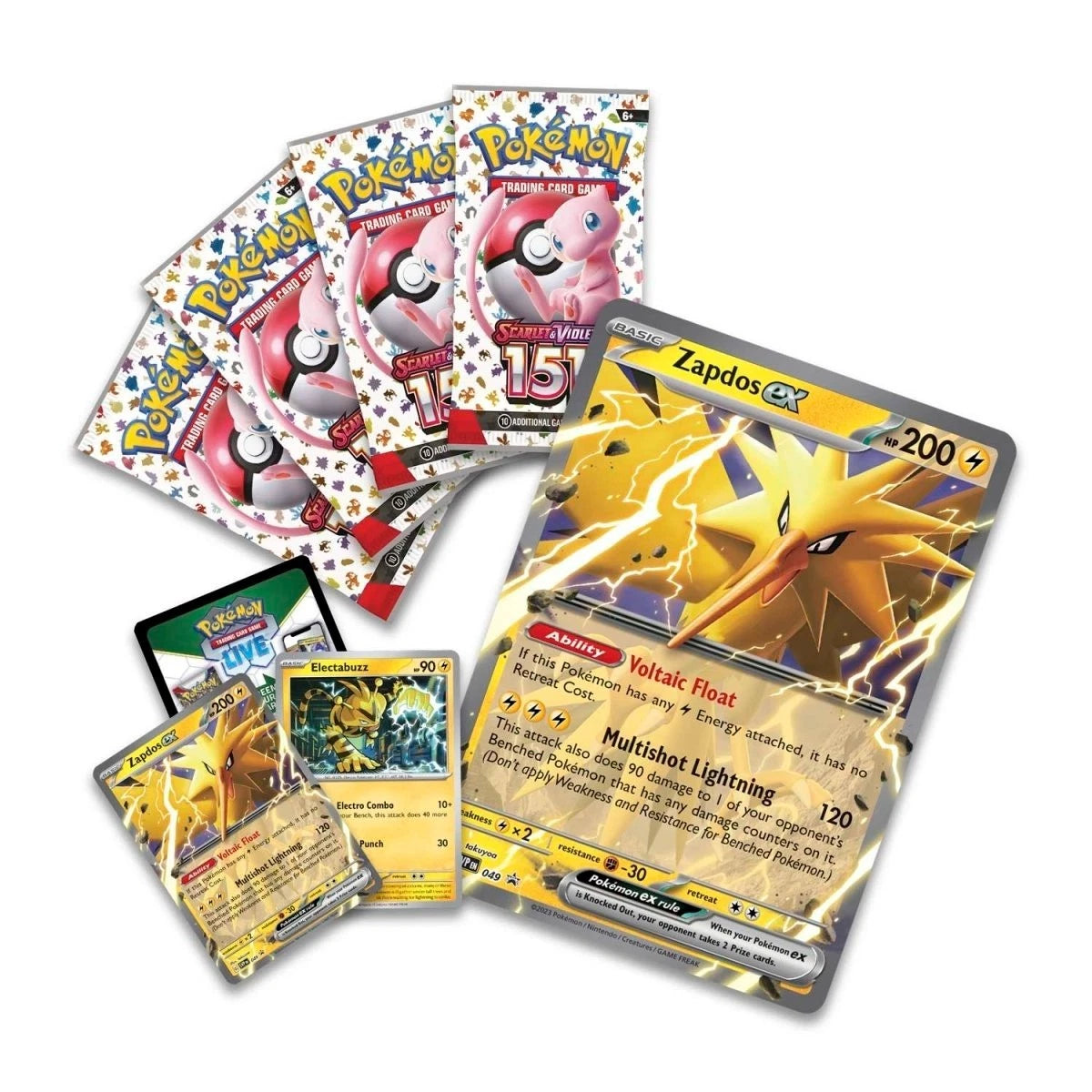 Pokemon 151: Zapdos ex Collection - SV: Scarlet & Violet 151 (MEW)